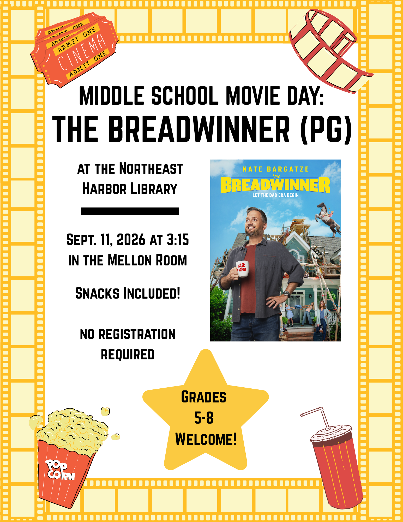 Middle School Movie Day- The Breadwinner