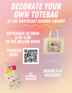 Tween/Teen Craft- Decorate Your Own Tote Bag