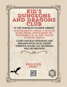 Kid's Dungeons and Dragons Club