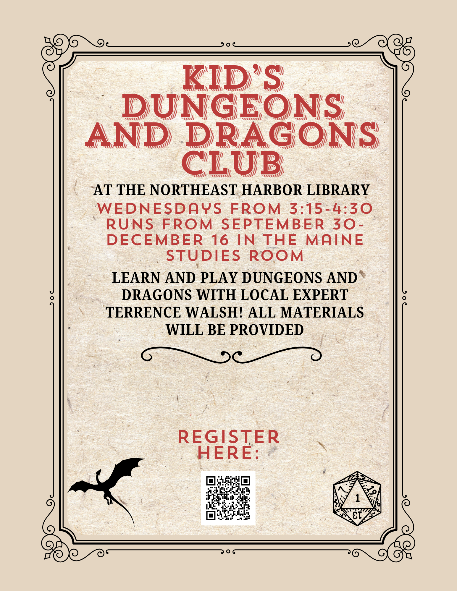 Kid's Dungeons and Dragons Club