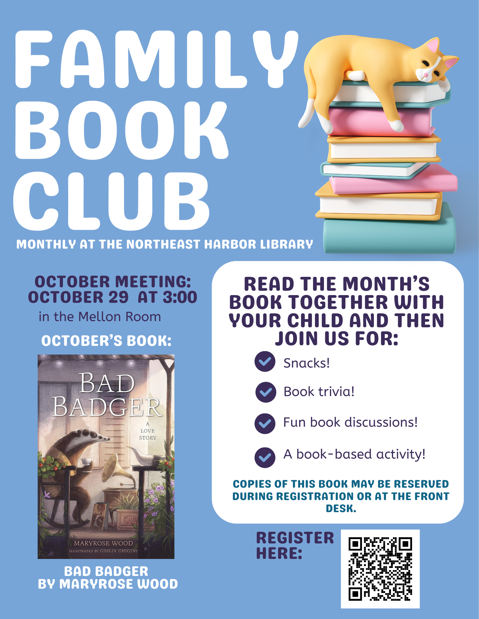 Family Book Club- Bad Badger by Maryrose Wood
